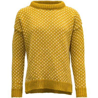 Devold Nordsjø Womans Split Seam Sweater - Arrowwood - Naiset - XS - Partioaitta