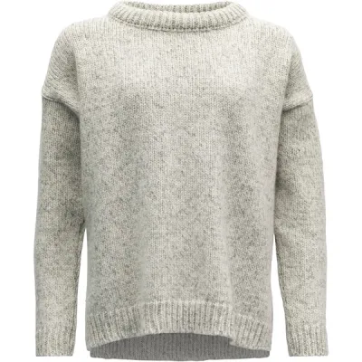 Devold Nansen Wool Sweater Wmn - Greymelange - Naiset - L - Partioaitta