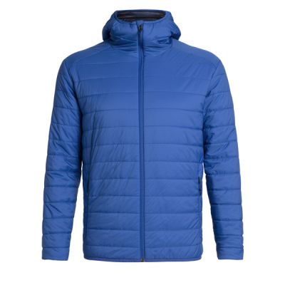 Icebreaker Mens Hyperia Hooded Jacket - Surf - Miehet - S - Partioaitta