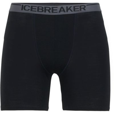 Icebreaker M Merino Anatomica Long Boxers - Black - Miehet - XL - Partioaitta