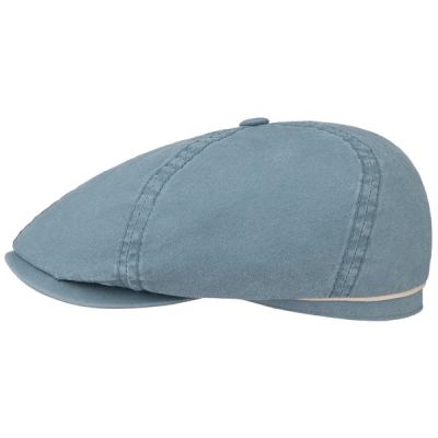Stetson 6-panel Cap Delave Org. Cotton - Powder Blue/beige - Miehet - M - Partioaitta