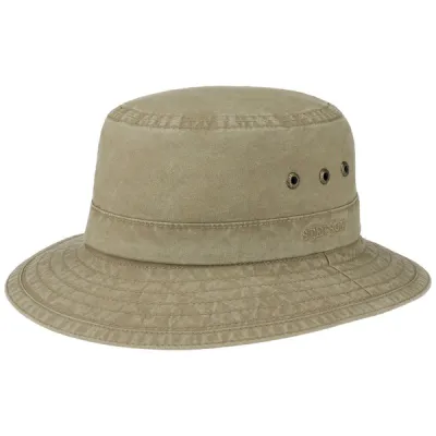 Stetson Bucket Delave Organic Cotton - Olive - Unisex - M - Partioaitta, kuva 1 / 1