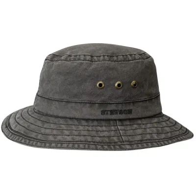Stetson Bucket Delave Organic Cotton - Black - Unisex - M - Partioaitta, kuva 1 / 1