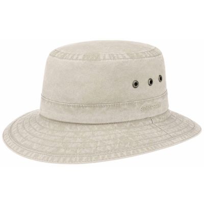 Stetson Bucket Delave Organic Cotton - Off White - Unisex - XL - Partioaitta