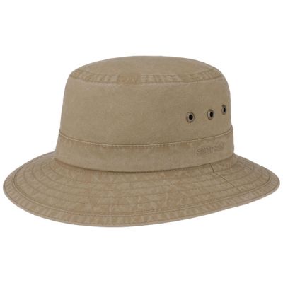 Stetson Bucket Delave Organic Cotton - Sand - Unisex - L - Partioaitta