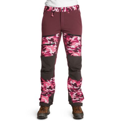 Is Not Enough Athena Trekking Pro Pants - Hot Pink Camouflage - Naiset - XS - Partioaitta