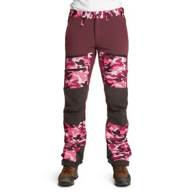 Is Not Enough Athena Trekking Pro Pants - Hot Pink Camouflage - Naiset - S - Partioaitta, kuva 1 / 1