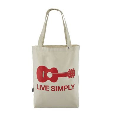 Patagonia Market Tote - Live Simply Guitar: Bleached S - Unisex - OneSize - Partioaitta