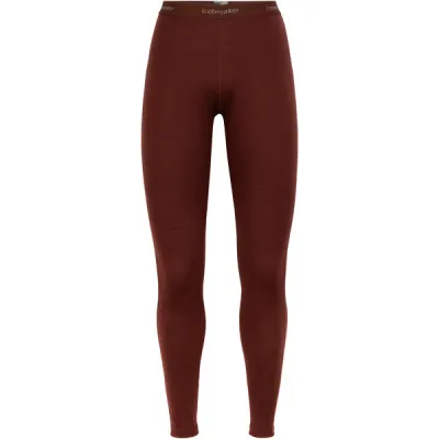 Icebreaker W Merino 200 Oasis Leggings - Espresso - Naiset - L - Partioaitta