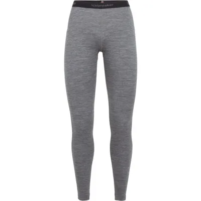 Icebreaker W Merino 200 Oasis Leggings - Gritstone Hthr - Naiset - XS - Partioaitta