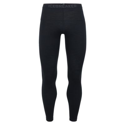 Icebreaker M Merino 200 Oasis Leggings - Black/monsoon - Miehet - XXL - Partioaitta
