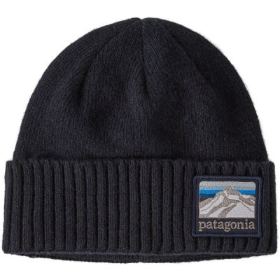 Patagonia Brodeo Beanie - Line Logo Ridge: Classic Navy - Unisex - OneSize - Partioaitta