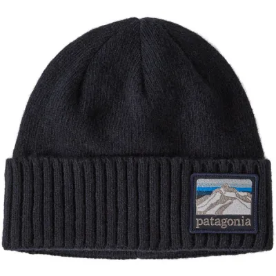 Patagonia Brodeo Beanie - Line Logo Ridge: Classic Navy - Unisex - OneSize - Partioaitta, kuva 1 / 1