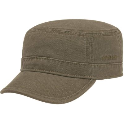 Stetson Army Cap Cotton - Olive - Unisex - M - Partioaitta