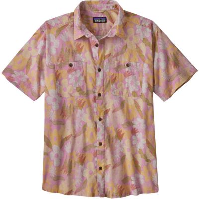 Patagonia M' S Back Step Shirt - Channeling Spring: Milkweed Ma - Miehet - XL - Partioaitta