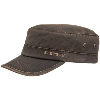 Stetson Army Cap Co/pe Lined - Brown - Unisex - XL - Partioaitta