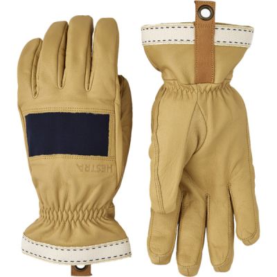 Hestra Njord - 5 Finger - Navy/natural Brown - Unisex - 10 - Partioaitta