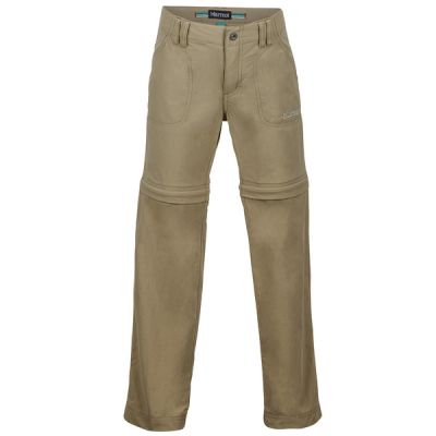 Marmot Girls Lobo' S Convertible Pant - Desert Khaki - Lapset - M - Partioaitta | Alk. 60,00 €