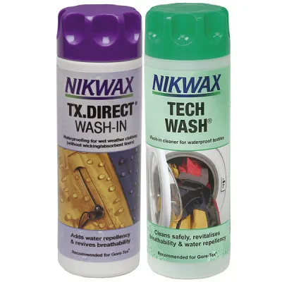 Nikwax Twin Pack Tech Wash +tx.direct 300ml - Nocolor - OneSize - Partioaitta