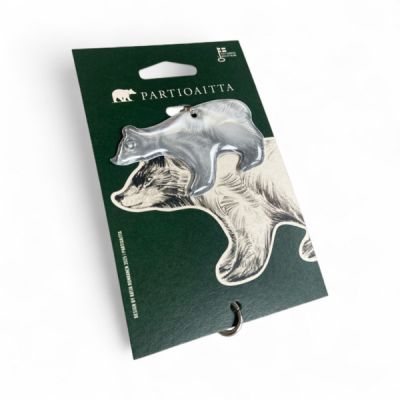 Partioaitta KARHU VALKOINEN HEIJASTIN