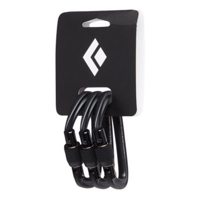 Black Diamond Hotforge Screwgate 3 Pack Black