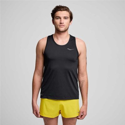 Saucony Sekuntikello Singlet Men musta