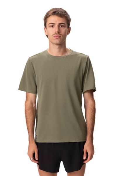 Saucony Stopwatch Short Sleeve Men Olivine Heather