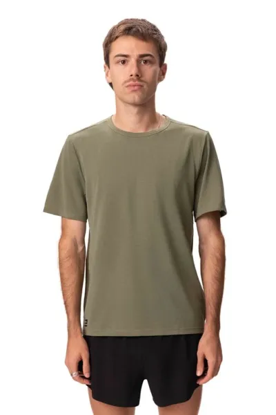 Saucony Stopwatch Short Sleeve Men Olivine Heather, kuva 1 / 1