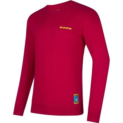 La Sportiva Climbing on the Moon Sweatshirt M Fucsia/Giallo | Alk. 38,00 €