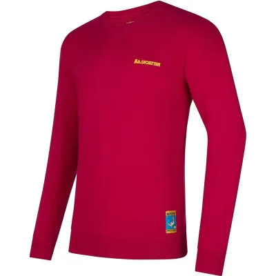 La Sportiva Climbing on the Moon Sweatshirt M Fucsia/Giallo, kuva 1 / 1