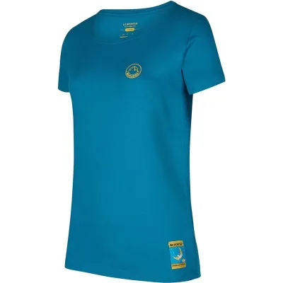 La Sportiva Climbing on the Moon T-Shirt W Turchese/Giallo, kuva 1 / 1