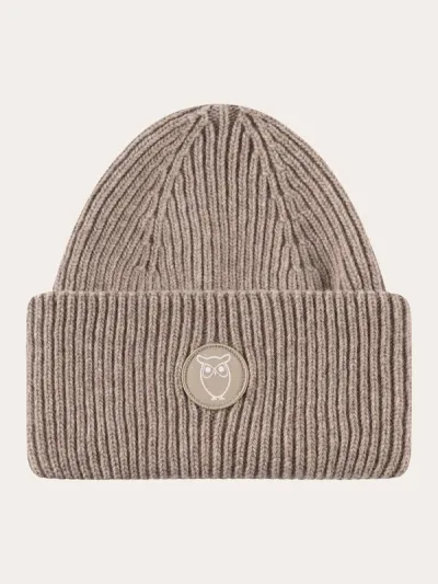 KnowledgeCotton Apparel Big Rib Beanie Kelp Melange, kuva 1 / 1