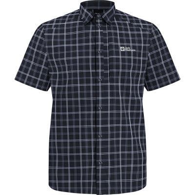 Jack Wolfskin Norbo SS Shirt M Night Blue Checks