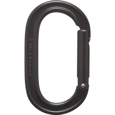 Black Diamond Oval Keylock Carabiner Black
