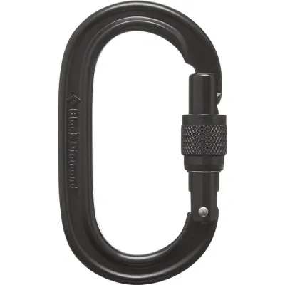 Black Diamond Oval Keylock ScrwgtCarabiner Black, kuva 1 / 1