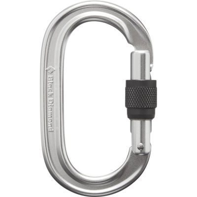 Black Diamond Oval Keylock ScrwgtCarabiner Polished