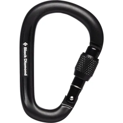 Black Diamond Pearlock Screwgate Carabiner Black, kuva 1 / 1