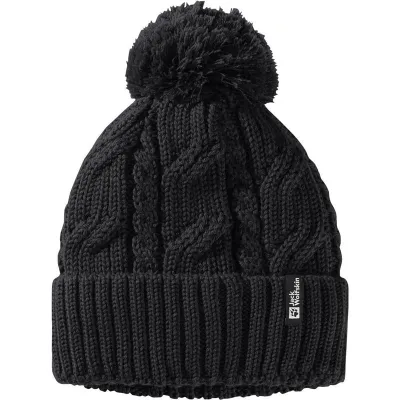 Jack Wolfskin Pompom Beanie Black, kuva 1 / 1