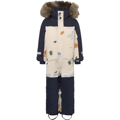 Didriksons Bjärven Kids Cover Set 2 Winter Ocean Multi Reflex, kuva 1 / 1
