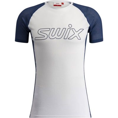 Swix RaceX Light Short Sleeve M Bright White/Lake Blue