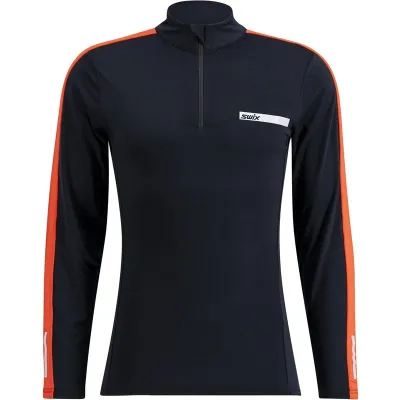 Swix Roadline NTS Half Zip Baselayer Top M Black/Fiery Red, kuva 1 / 1