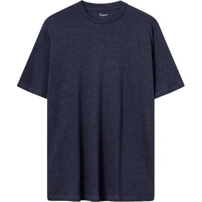 KnowledgeCotton Apparel Linen T-Shirt Total Eclipse