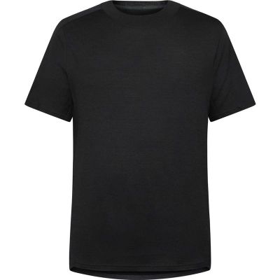 KnowledgeCotton Apparel Cleaver Wool 175 Single Constructed T-Shirt Black Jet