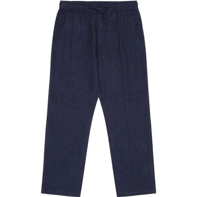 KnowledgeCotton Apparel Fig Loose Linen Pants Total Eclipse