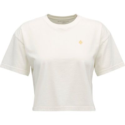 Black Diamond W Diamond Crop Ss Tee Off White
