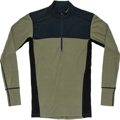 Devold Lauparen Merino 190Zip Neck Man Ink/Lichen/Black, kuva 1 / 1