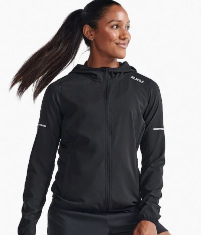 2XU Aero Jacket Women Black/Silver Reflective