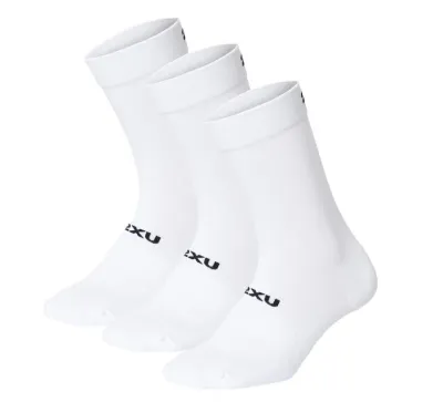 2XU Crew Socks 3 Pack White/Black, kuva 1 / 1