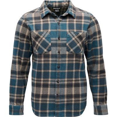 Black Diamond M Project Heavy Flannel Midnight Blue-Charcoal Plaid