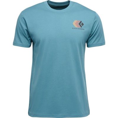 Black Diamond M Faded Ss Tee Creek Blue